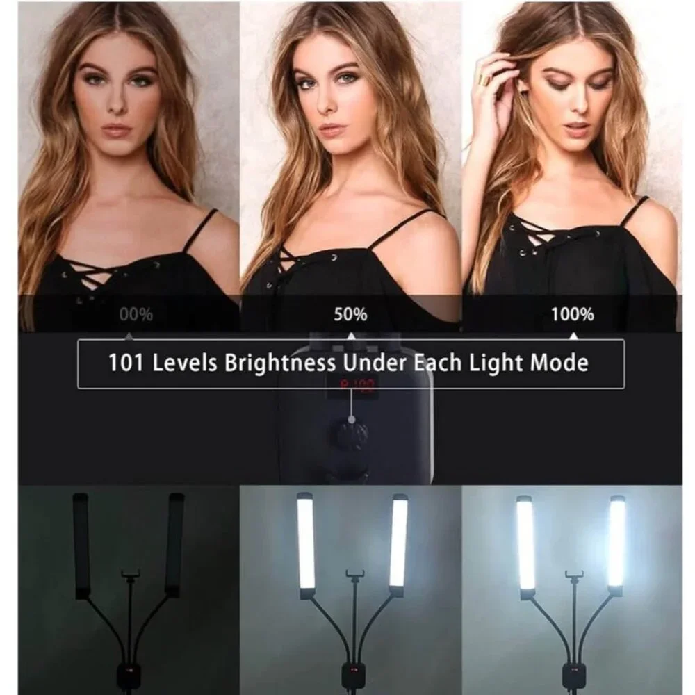 NEW! Aro De Luz LED Lash Light Kit, 5400 Lumens Bright, 3 Color Modes, Adjustabl